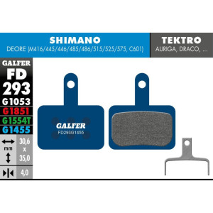 Plaquettes de Frein Galfer FD293 Route Shimano Deore / Tektro Auriga/Draco