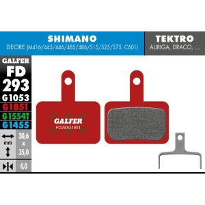 Plaquettes de Freins Galfer FD293 Advanced Shimano Deore / Tektro Auriga/Draco