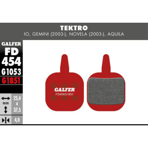 Plaquettes de Freins Galfer FD454 Advanced Tektro Io/Gemini/Novela/Aquila