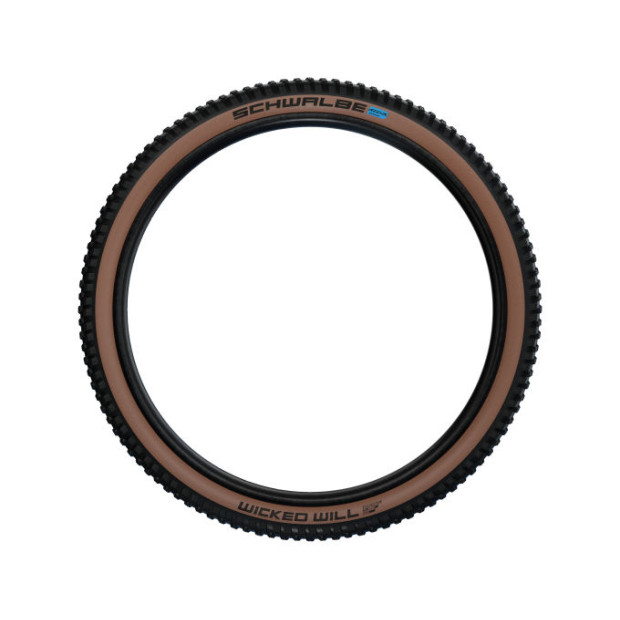 Pneu VTT Tubeless Easy Schwalbe Wicked Will Super Ground 29x2,4" Noir/Marron