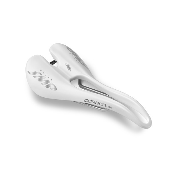 Selle SMP Carbon LITE  Rail Inox - 137mm - Blanc