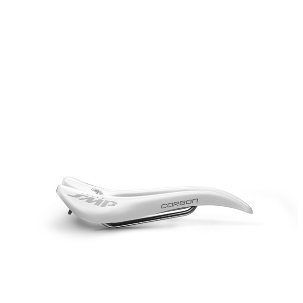 Selle SMP Carbon Rail Inox - 129mm - Blanc