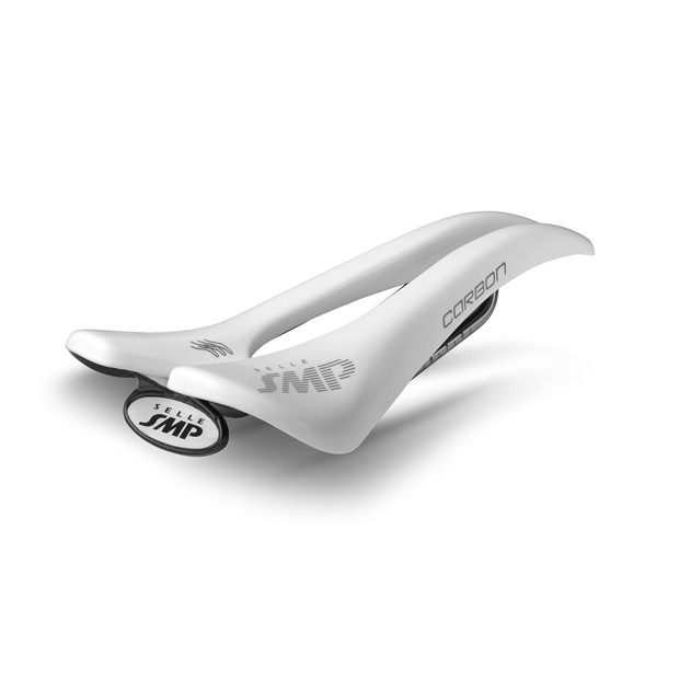 Selle SMP Carbon Rail Inox - 129mm - Blanc