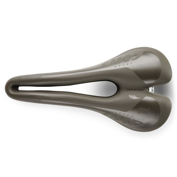 Selle SMP Well Gel Rails Inox 280x144mm Marron Gravel