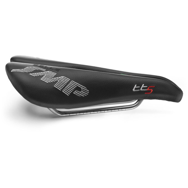 Selle Contre-la-Montre SMP TT5 141x251mm Rails Inox - Noir