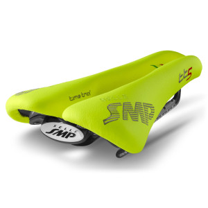 Selle Contre-la-Montre SMP TT5 141x251mm Rails Carbone - Jaune Fluo
