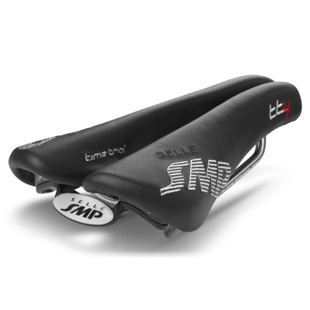 Selle Contre-la-Montre SMP TT4 135x246mm Rails Inox - Noir