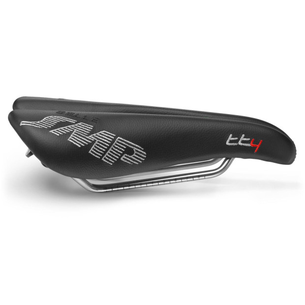 Selle Contre-la-Montre SMP TT4 135x246mm Rails Inox - Noir