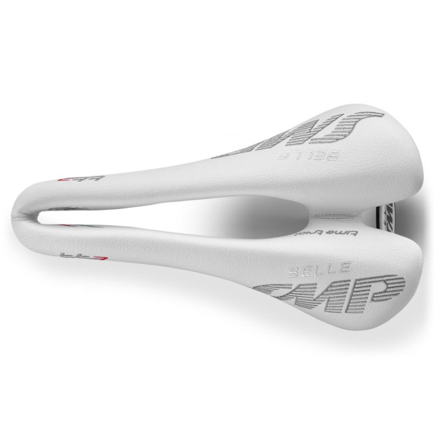 Selle Contre-la-Montre SMP TT3 133x246mm Rails Inox - Blanc