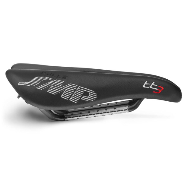 Selle Contre-la-Montre SMP TT3 133x246mm Rails Carbone - Noir