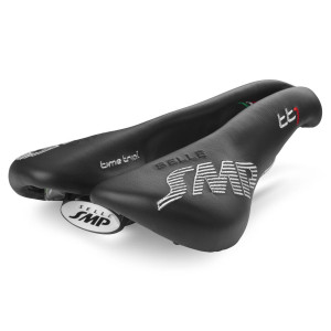 Selle Contre-la-Montre SMP TT1 164x257mm Rails Inox - Noir