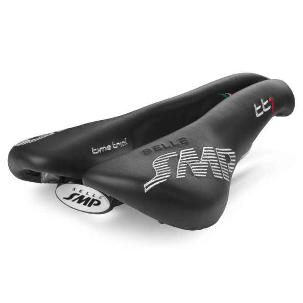 Selle Contre-la-Montre SMP TT1 164x257mm Rails Inox - Noir