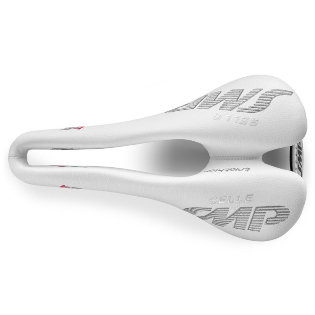 Selle SMP Triathlon T5 141x251mm Rails Inox- Blanc