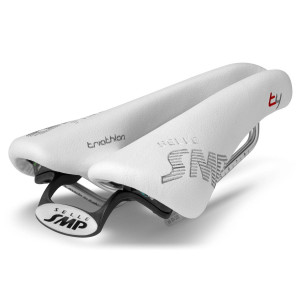 Selle SMP Triathlon T4 135x246 mm Rails Inox - Blanc