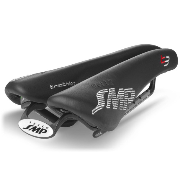 Selle SMP Triathlon T3 133x246mm Rails Carbone - Noir