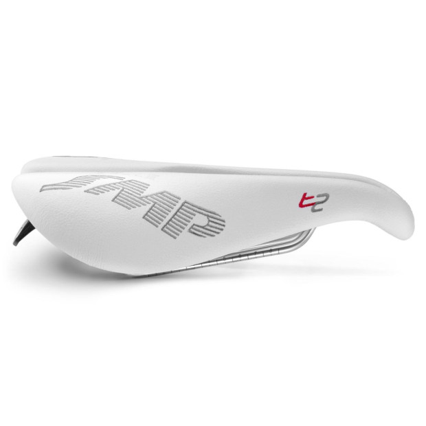 Selle SMP Triathlon T2 156x260mm Rails Inox - Blanc