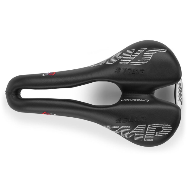 Selle SMP Triathlon T2 156x260mm Rails Carbone - Noir