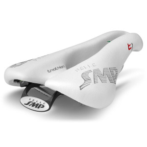 Selle Smp Triathlon T1 164x257mm Rails Inox - Blanc