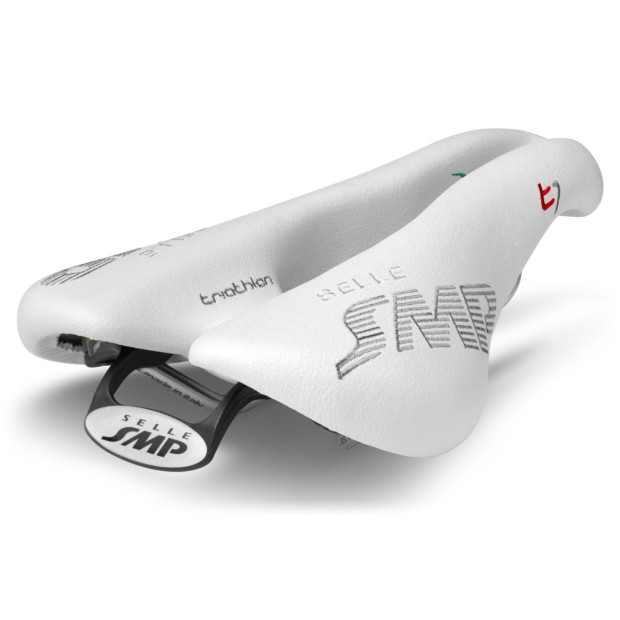 Selle Smp Triathlon T1 164x257mm Rails Inox - Blanc