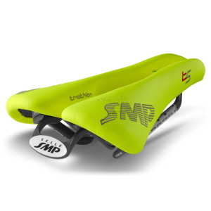 Selle SMP Triathlon T5 141x251mm Rails Carbone - Jaune Fluo