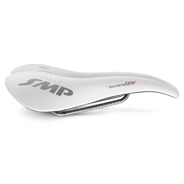 Selle SMP Well M1 163x279mm Rails Inox - Blanc