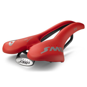 Selle Route/VTT SMP VT30 155x283mm Rails Inox - Rouge