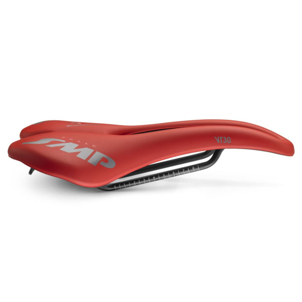 Selle Route/VTT SMP VT30 155x283mm Rails Inox - Rouge