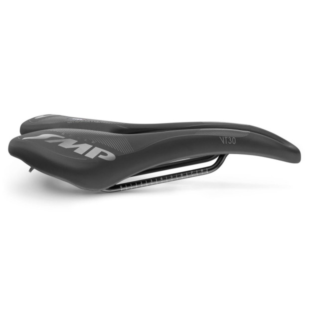 Selle Route/VTT SMP VT30 Gel 155x283mm Rails Inox - Noir