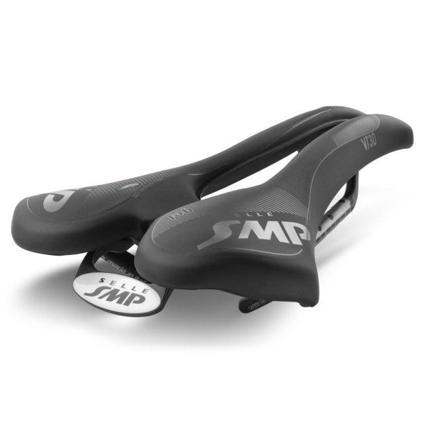 Selle Route/VTT SMP VT30 Gel 155x283mm Rails Carbone - Noir