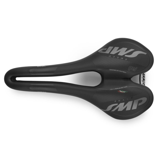 Selle Route/VTT SMP VT30 Gel 155x283mm Rails Carbone - Noir