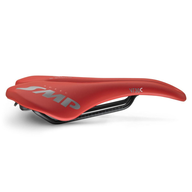 Selle Route/VTT/Gravel SMP VT30C 155x255mm Rails Inox - Rouge