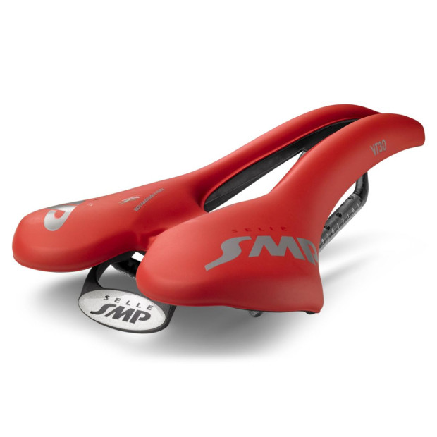 Selle Route/VTT SMP VT30 155x283mm Rails Carbone - Rouge