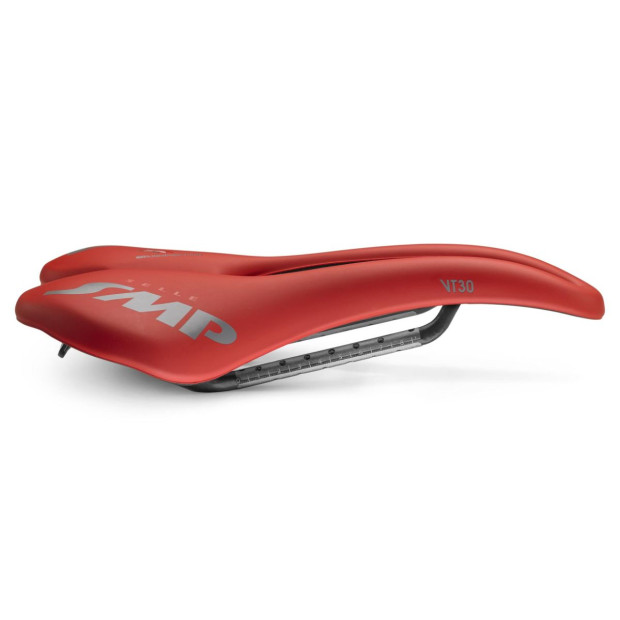 Selle Route/VTT SMP VT30 155x283mm Rails Carbone - Rouge