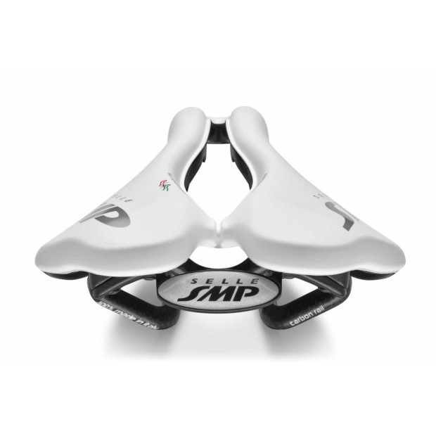 Selle Route/VTT/Gravel SMP VT30C 155x255mm Rails Carbone - Blanc