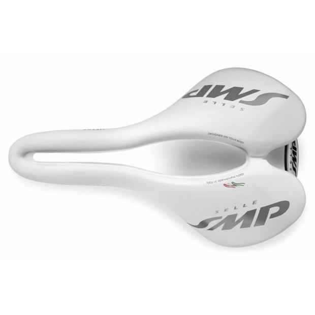 Selle Route/VTT/Gravel SMP VT30C 155x255mm Rails Carbone - Blanc