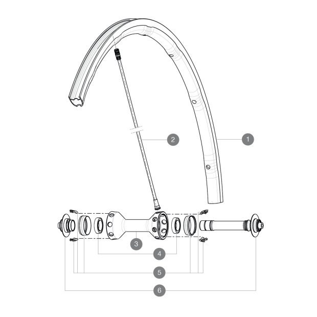 Rayons Mavic V4161301 pour Roues R-Sys SLR x10