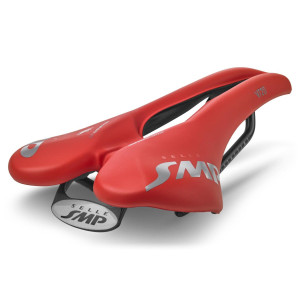 Selle Route/VTT/Gravel SMP VT20 142x280mm Rails Inox - Rouge