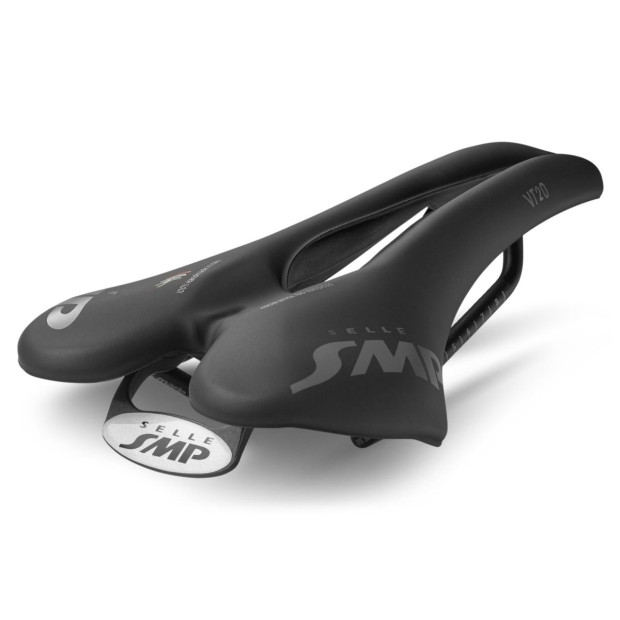 Selle Route/VTT/Gravel SMP VT20 142x280mm Rails Inox - Noir