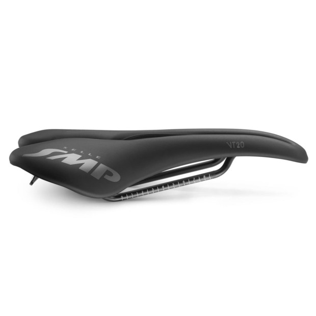 Selle Route/VTT/Gravel SMP VT20 142x280mm Rails Inox - Noir