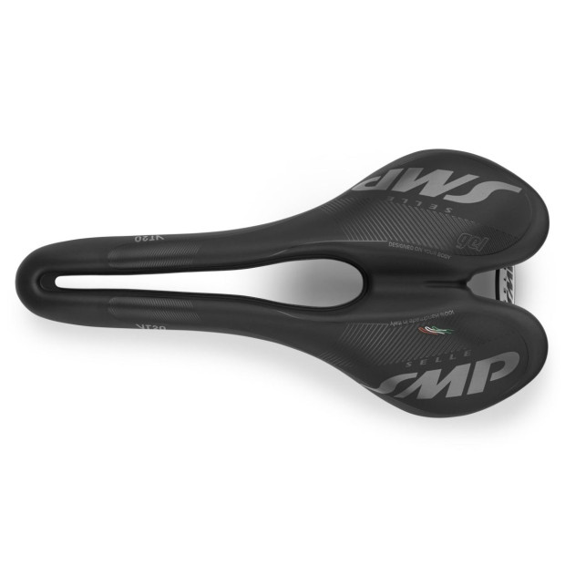 Selle Route/VTT/Gravel SMP VT20 Gel 142x280mm Rails Inox - Noir