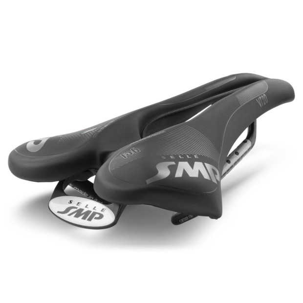 Selle Route/VTT/Gravel SMP VT20 Gel 142x280mm Rails Carbone - Noir