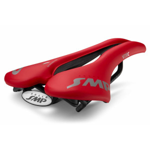 Selle Route/VTT/Gravel SMP VT20C 144x255mm Rails Inox - Rouge