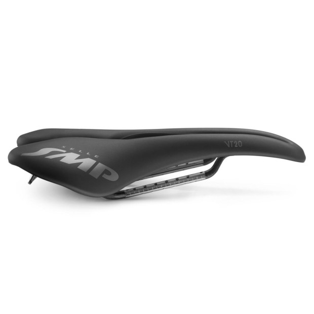 Selle Route/VTT/Gravel SMP VT20 142x280mm Rails Carbone - Noir