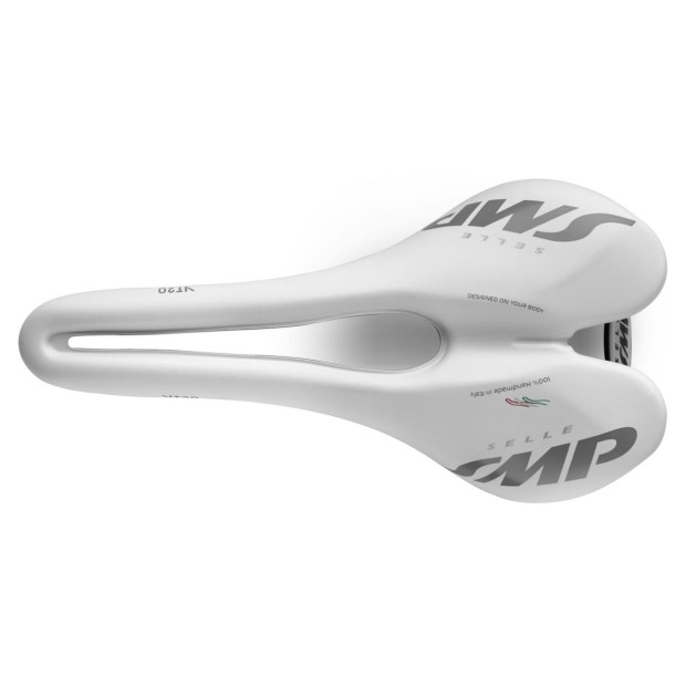 Selle Route/VTT/Gravel SMP VT20 142x280mm Rails Carbone - Blanc