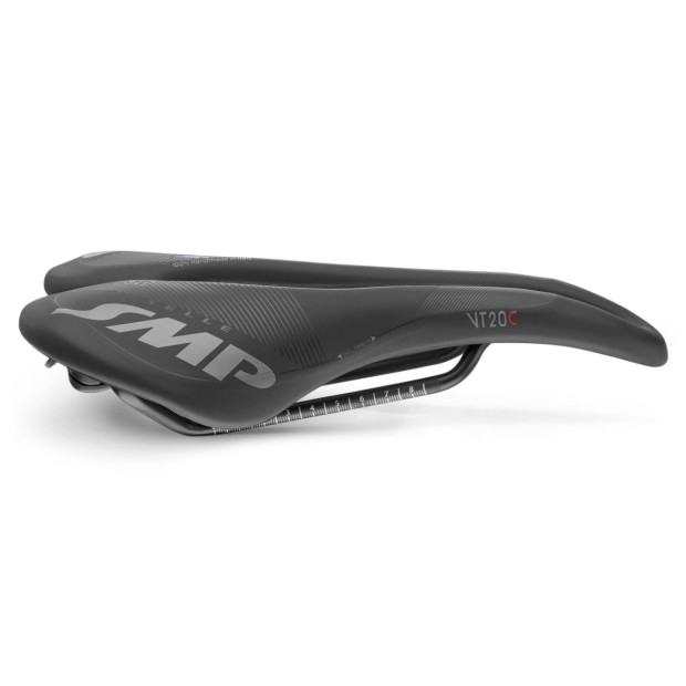 Selle Route/VTT/Gravel SMP VT20C Gel 144x255mm Rails Inox - Noir