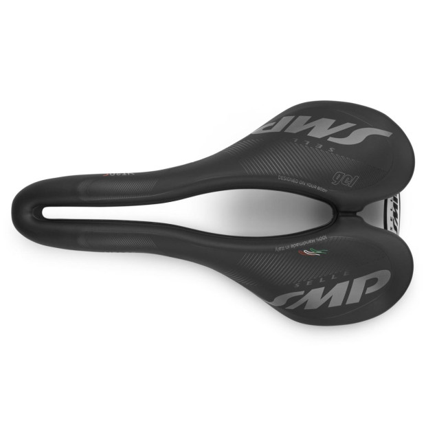 Selle Route/VTT/Gravel SMP VT20C Gel 144x255mm Rails Inox - Noir