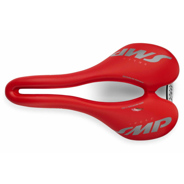 Selle Route/VTT/Gravel SMP VT20C 144x255mm Rails Carbone - Rouge