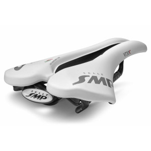 Selle Route/VTT/Gravel SMP VT20C 144x255mm Rails Carbone - Blanc