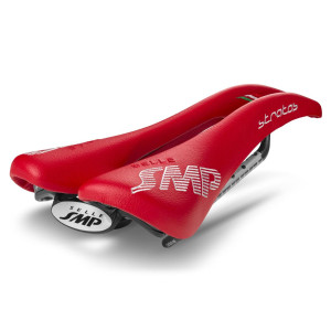 Selle SMP Stratos 131x266mm Rails Carbone - Rouge