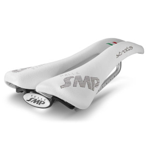 Selle SMP Stratos 131x266mm Rails Inox - Blanc